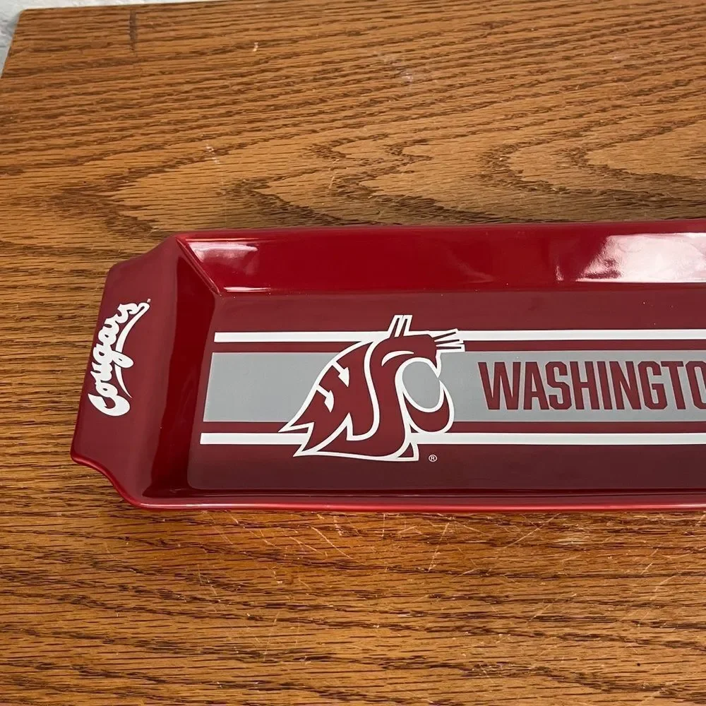 WSU Washington State Cougars Charcuterie or serving Plate 14”x5” limited edition